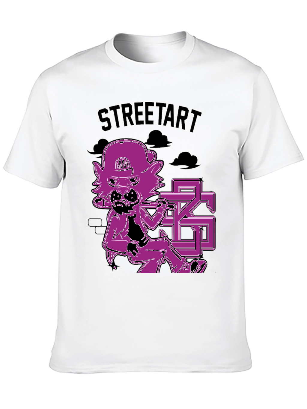 Street Art Style Graphic Print T-Shirt
