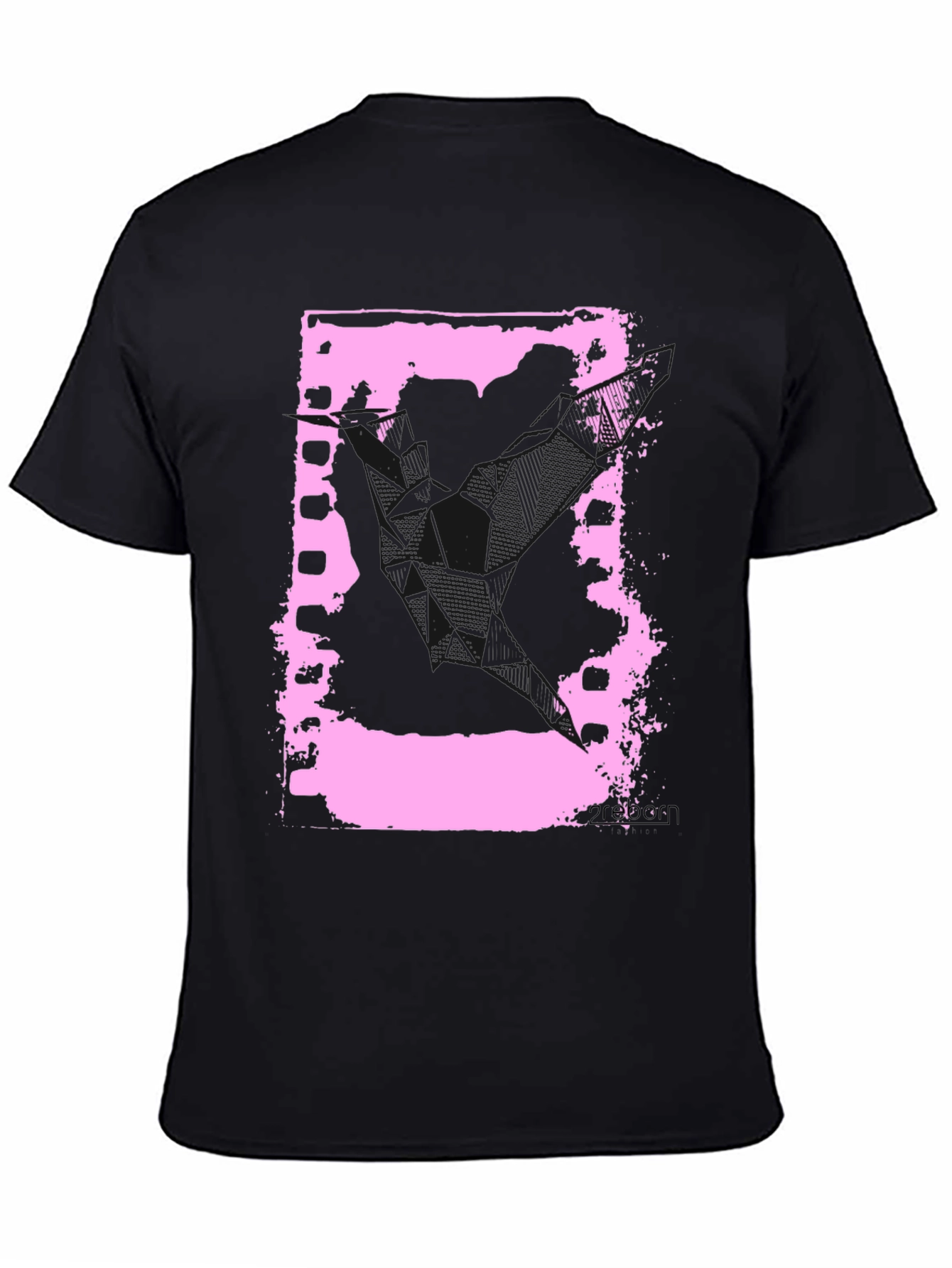 Retro Film Strip Graphic Tee - Black Cotton T-Shirt
