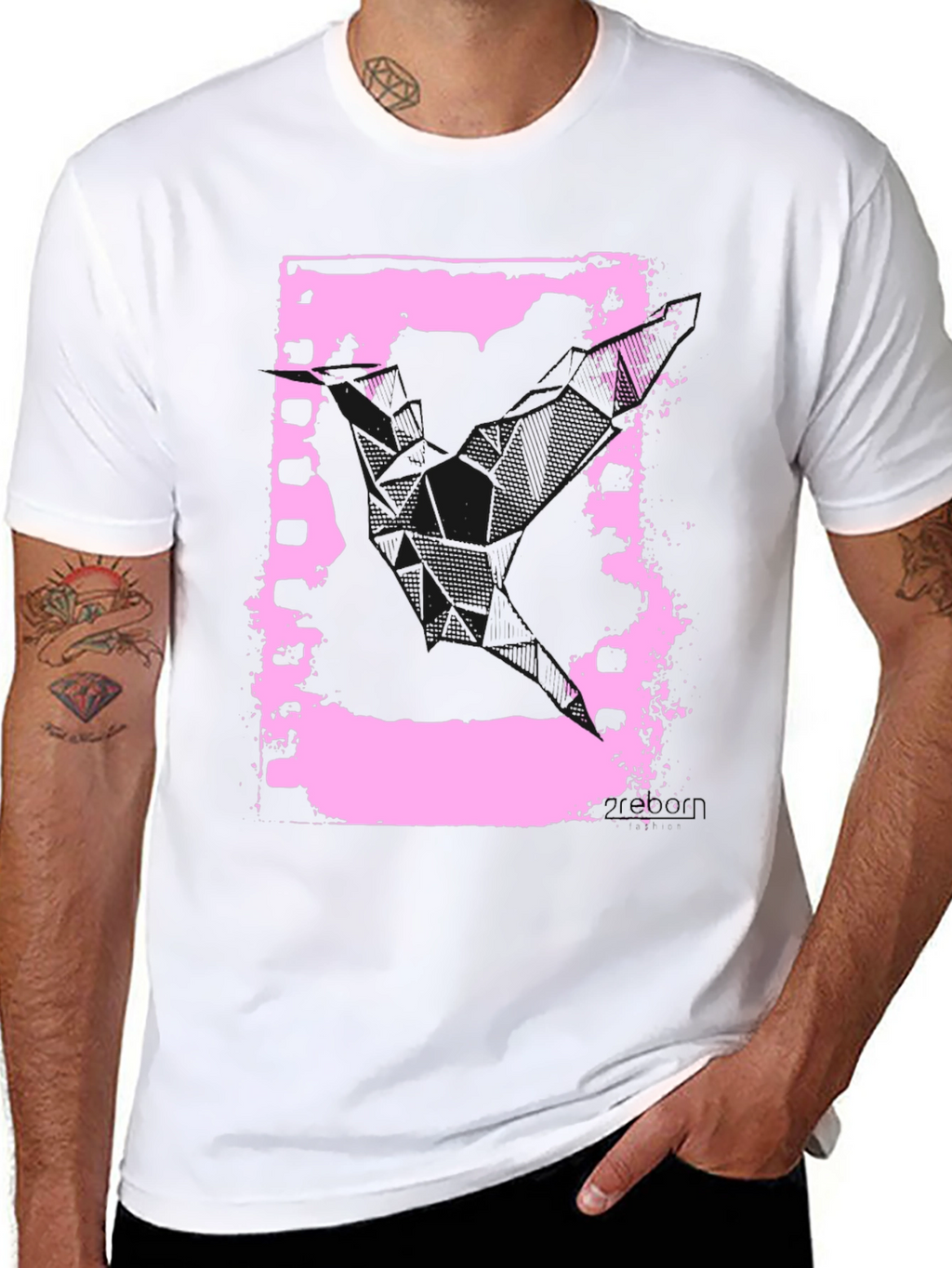 Retro Film Strip Graphic Tee - Black Cotton T-Shirt