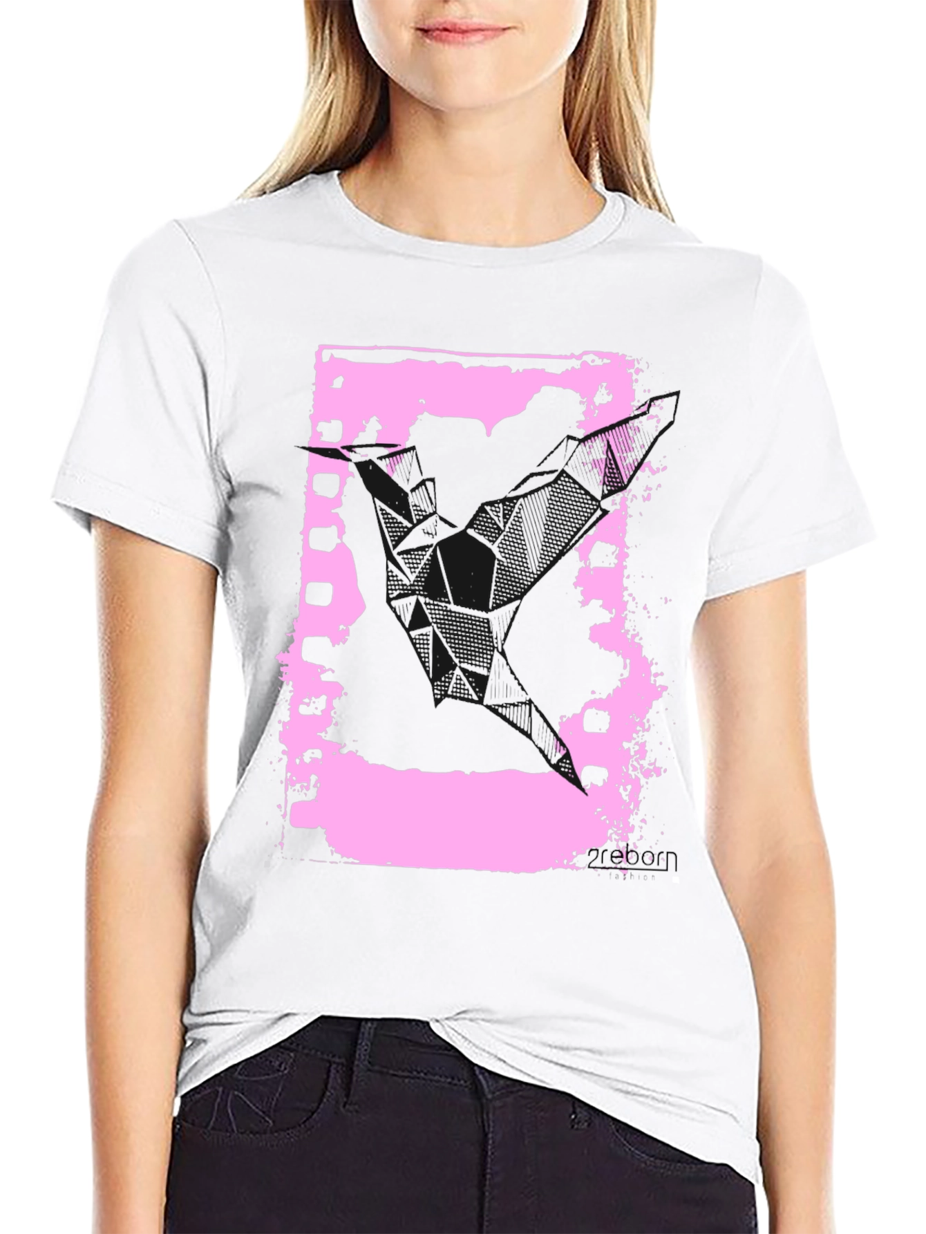 Retro Film Strip Graphic Tee - Black Cotton T-Shirt