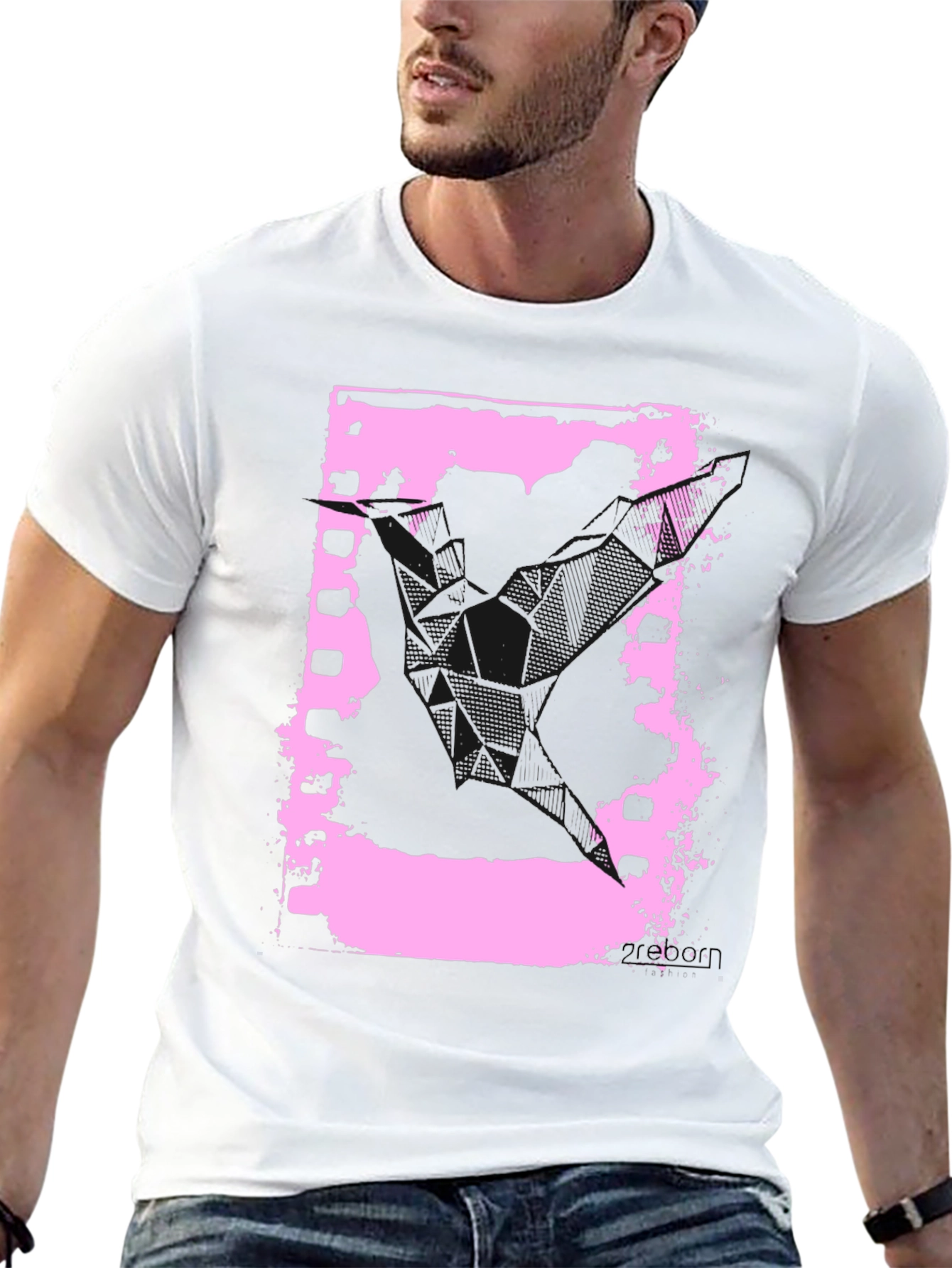 Retro Film Strip Graphic Tee - Black Cotton T-Shirt