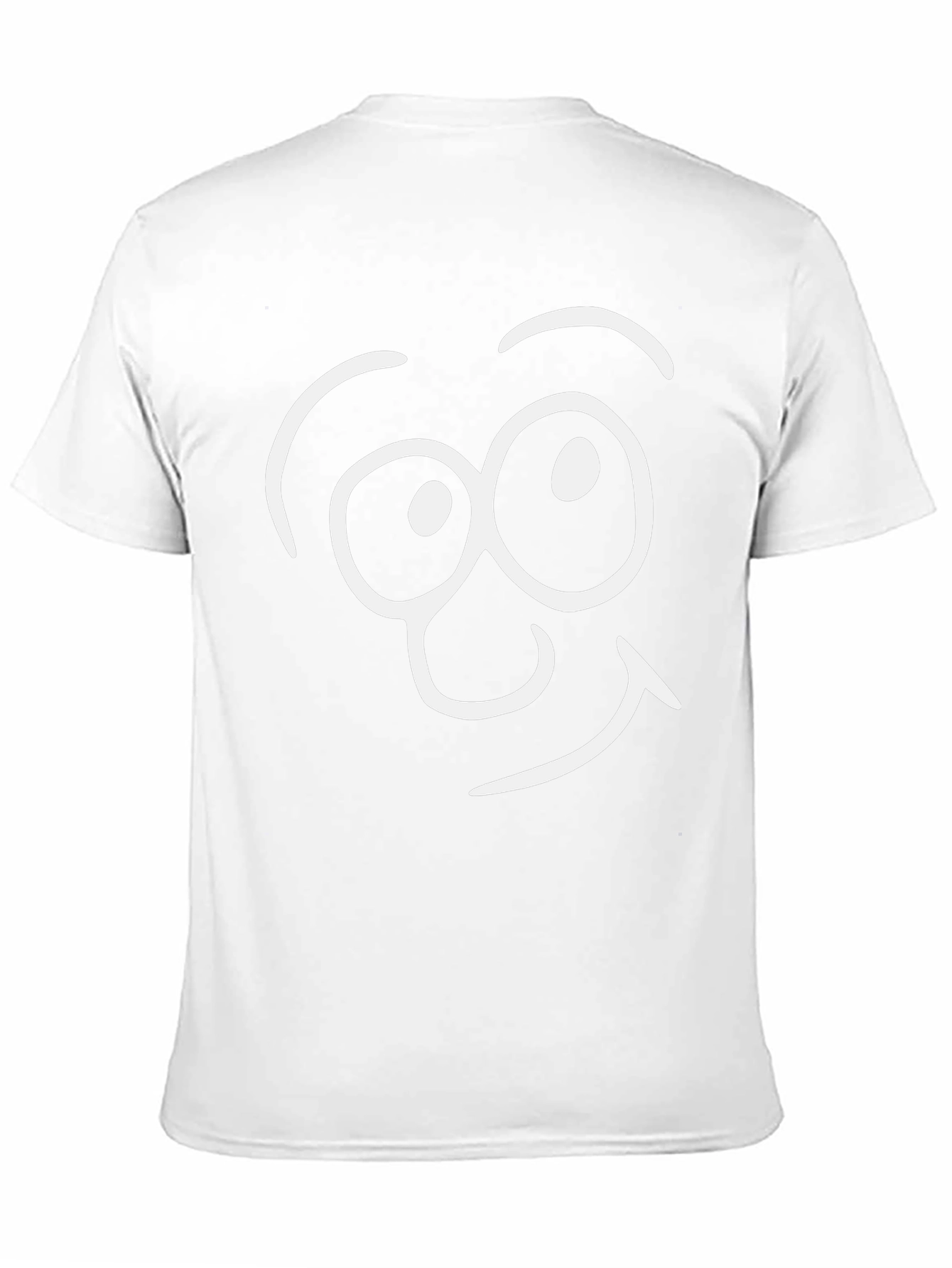 Funny Face Graphic Tee - Black Cotton T-Shirt