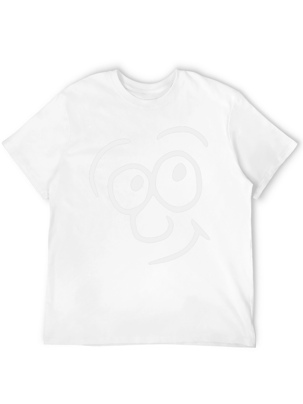 Funny Face Graphic Tee - Black Cotton T-Shirt