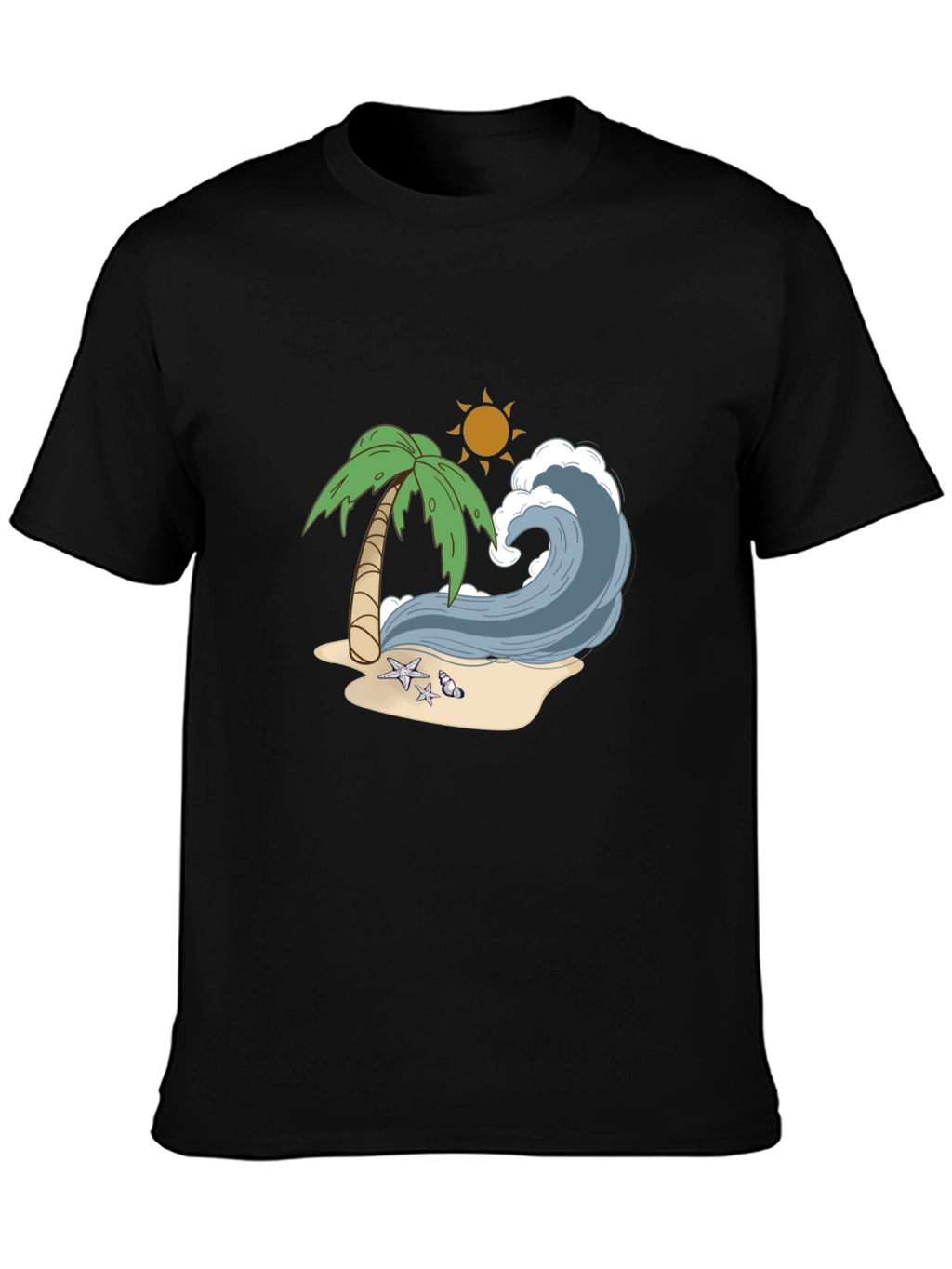 Beach Wave Graphic Tee - Tropical Vibes