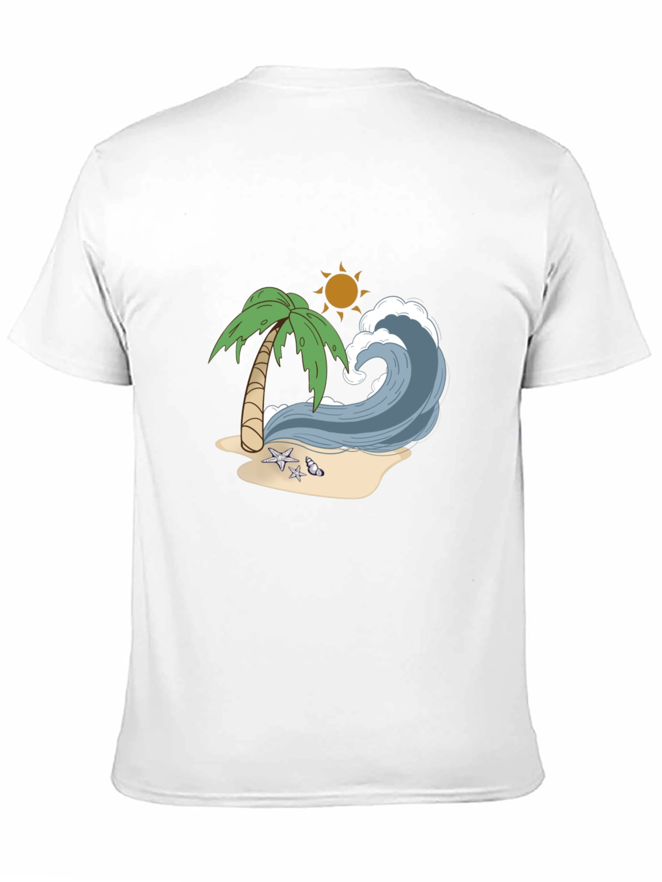 Beach Wave Graphic Tee - Tropical Vibes