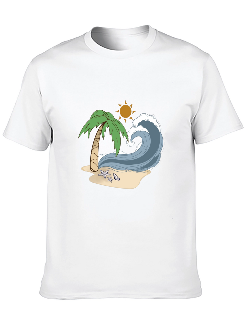 Beach Wave Graphic Tee - Tropical Vibes