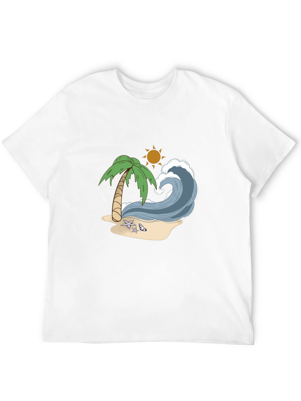 Beach Wave Graphic Tee - Tropical Vibes