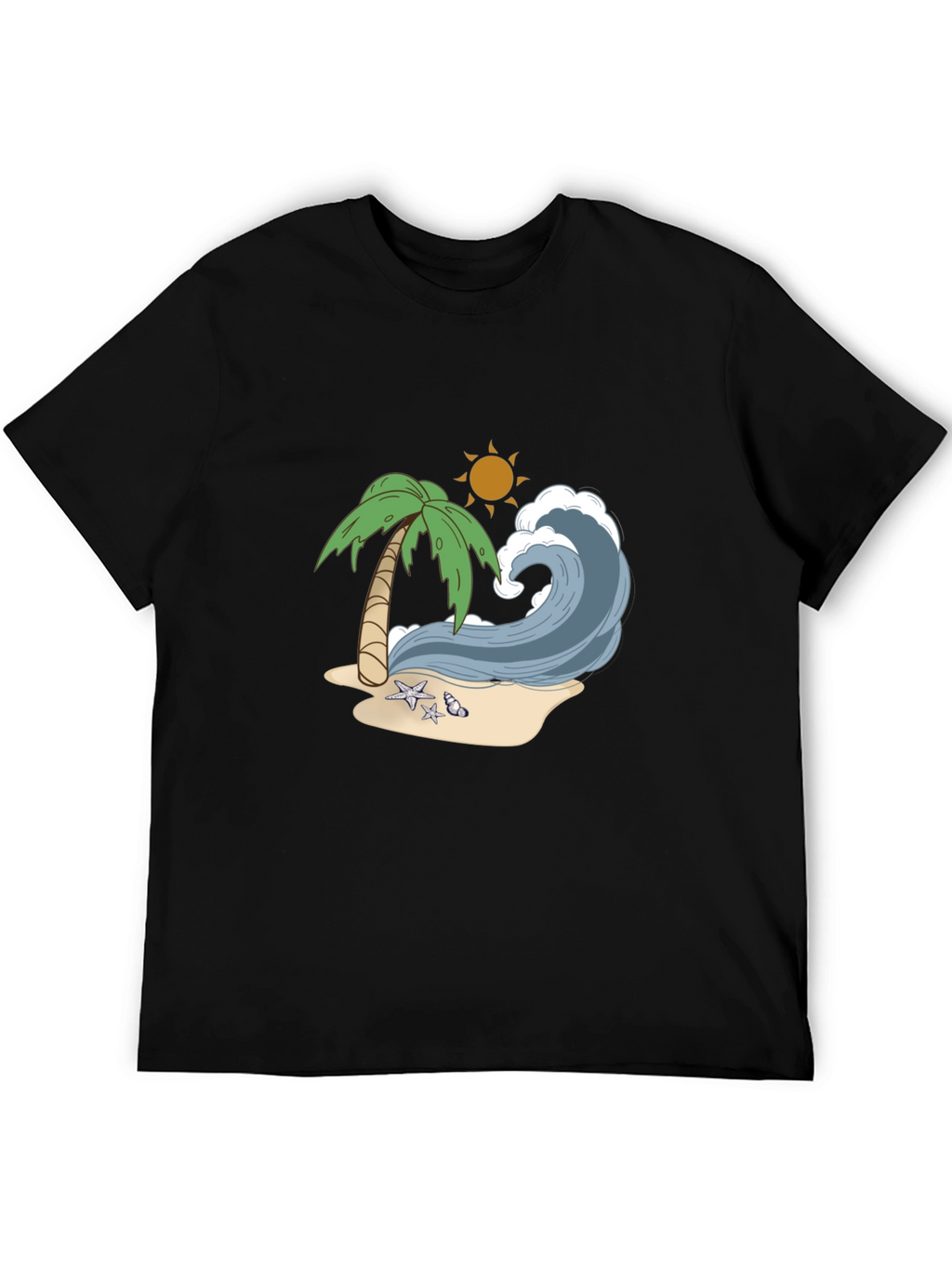 Beach Wave Graphic Tee - Tropical Vibes