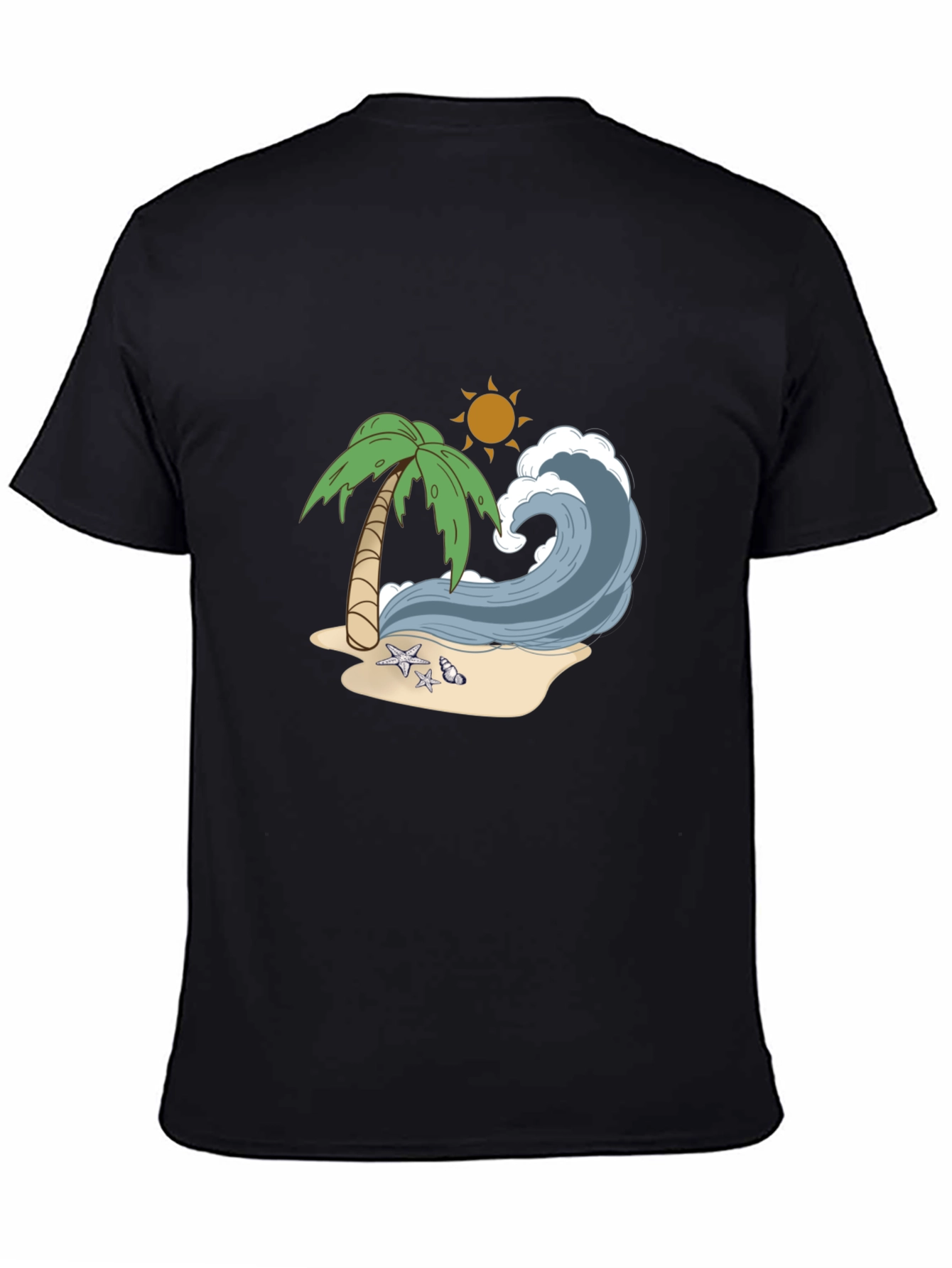 Beach Wave Graphic Tee - Tropical Vibes