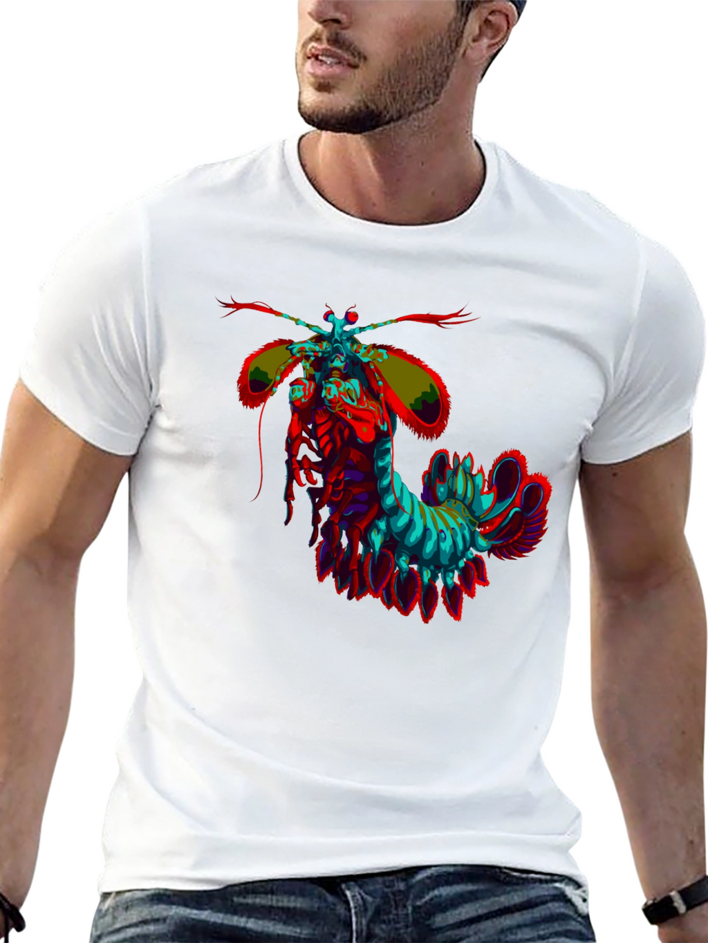 Psychedelic Mantis Shrimp Graphic Tee