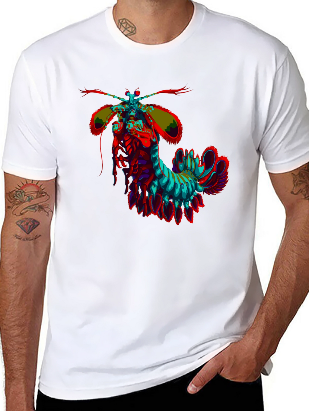 Psychedelic Mantis Shrimp Graphic Tee