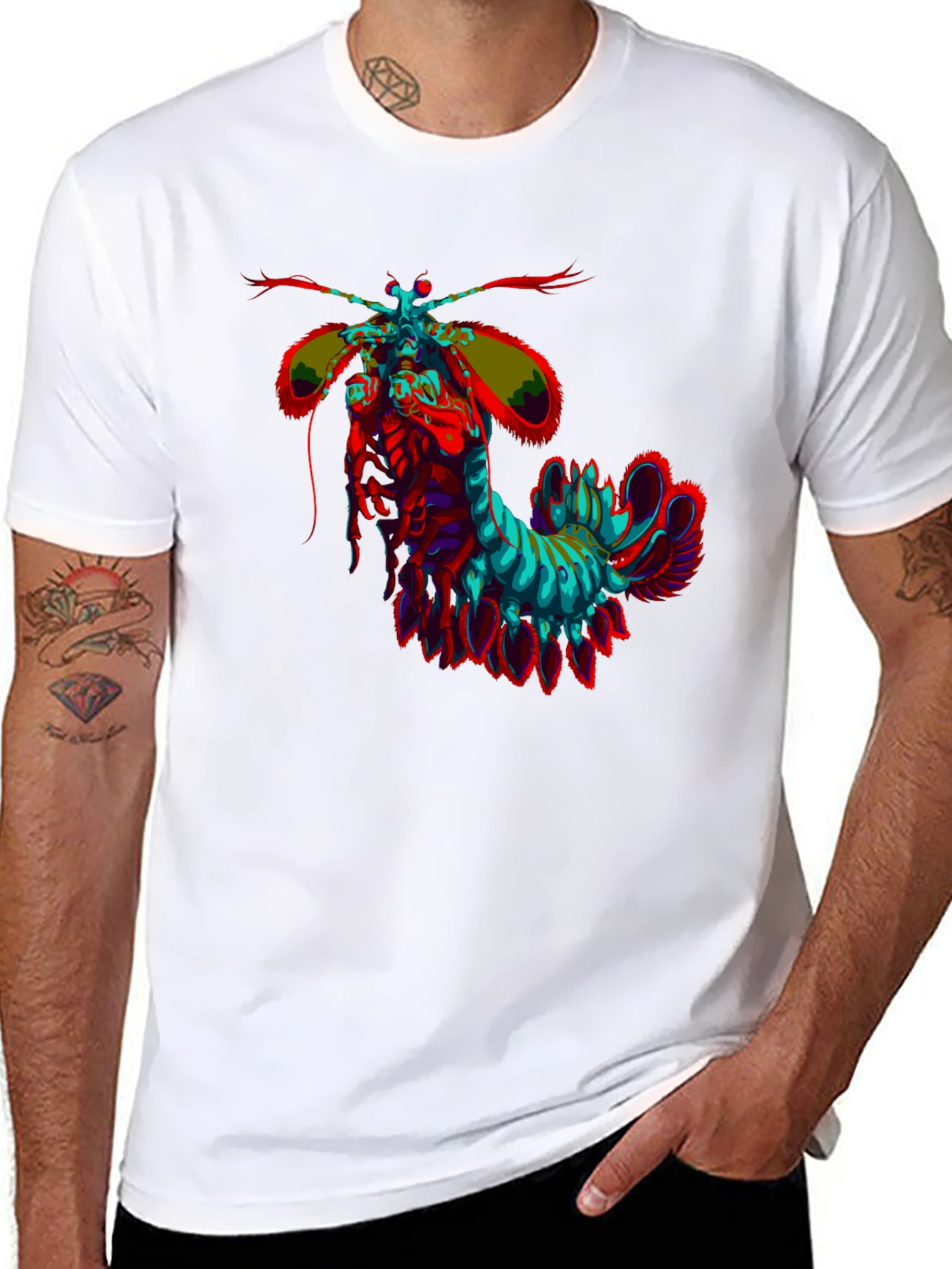 Psychedelic Mantis Shrimp Graphic Tee