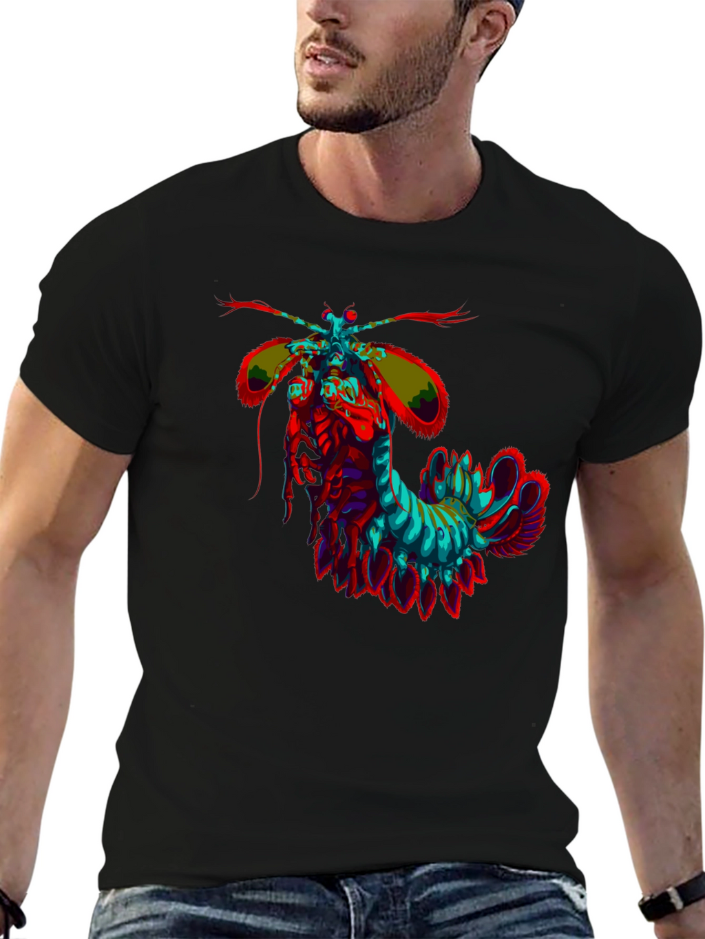 Psychedelic Mantis Shrimp Graphic Tee