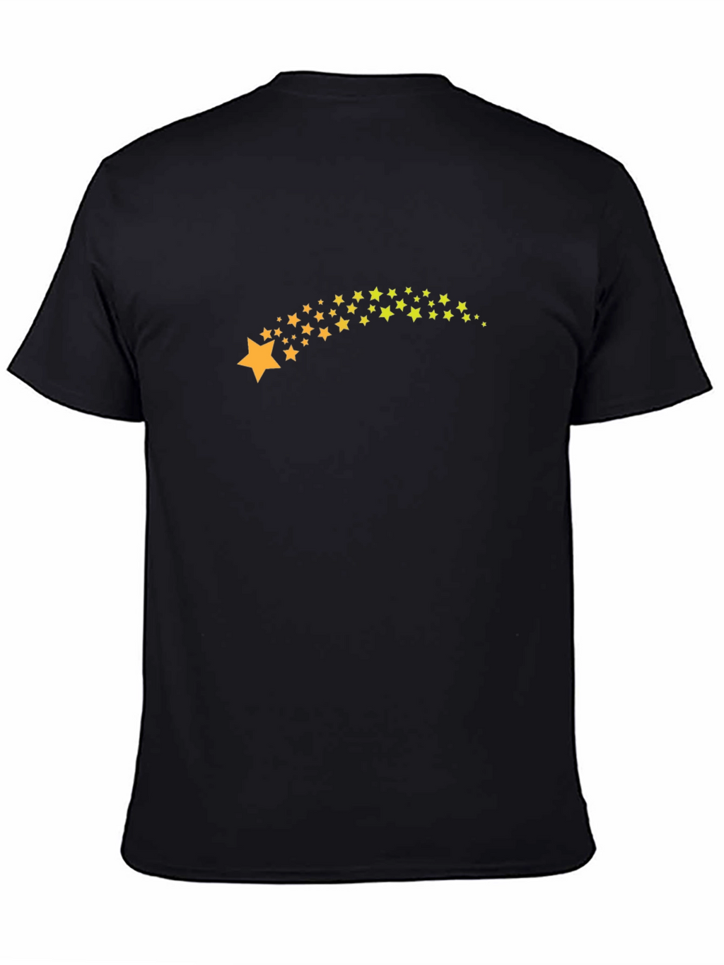Star Trail Black Tee - Stylish & Unique