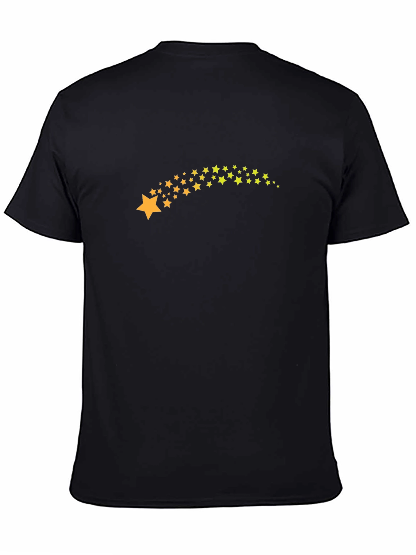 Star Trail Black Tee - Stylish & Unique