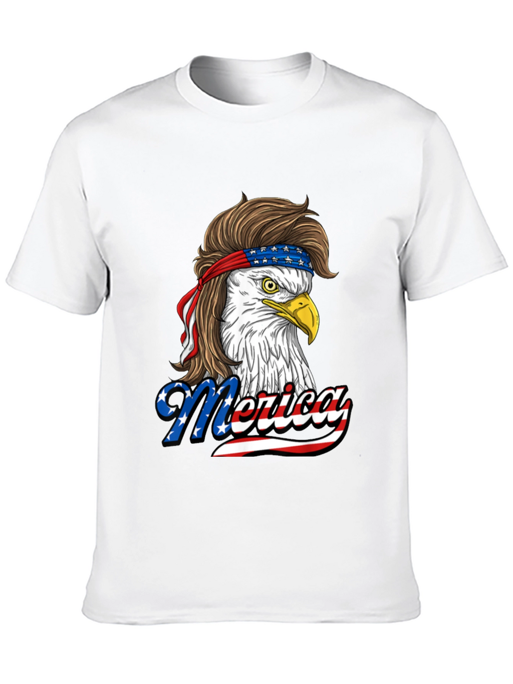 Patriotic Eagle Mullet T-Shirt