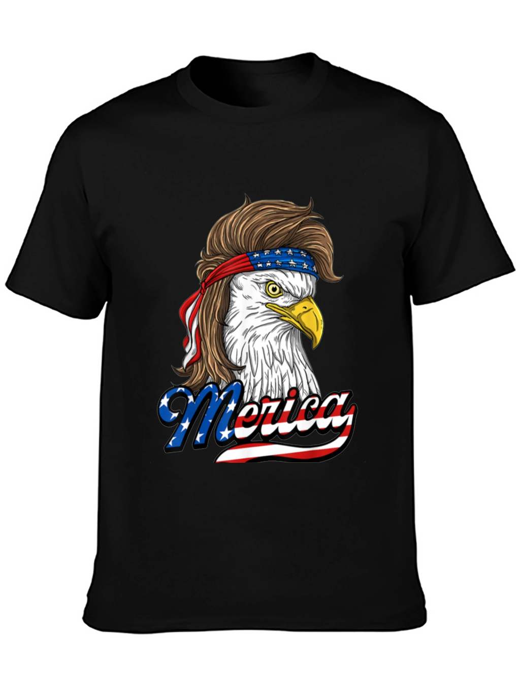 Patriotic Eagle Mullet T-Shirt