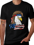 Patriotic Eagle Mullet T-Shirt