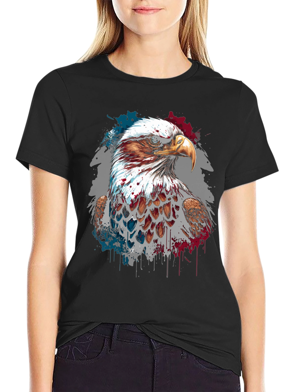 Bald Eagle Graphic T-Shirt Patriotic American Pride