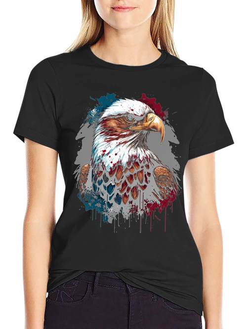 Bald Eagle Graphic T-Shirt Patriotic American Pride