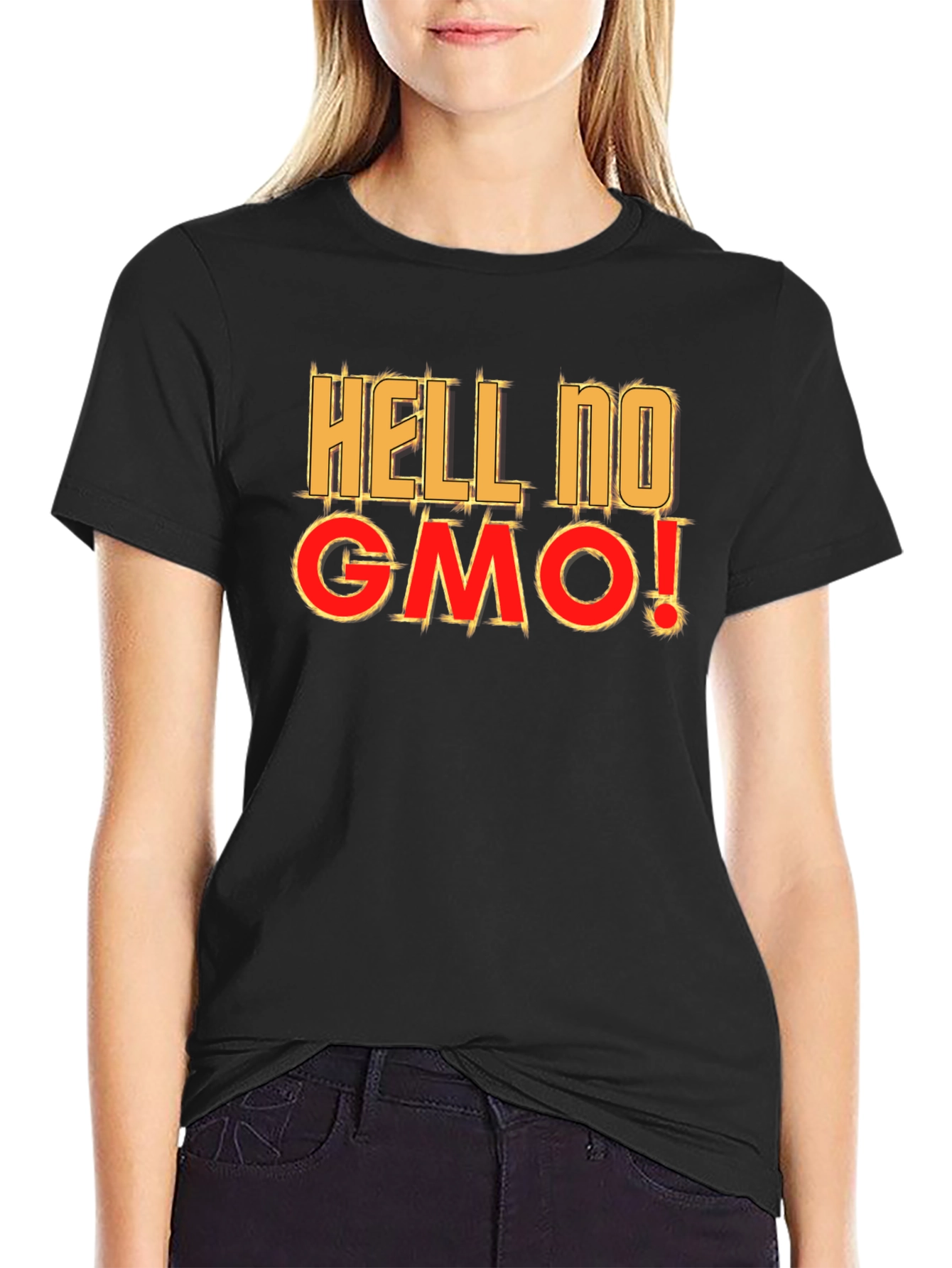 Hell No GMO T-Shirt - Anti-GMO Statement Tee