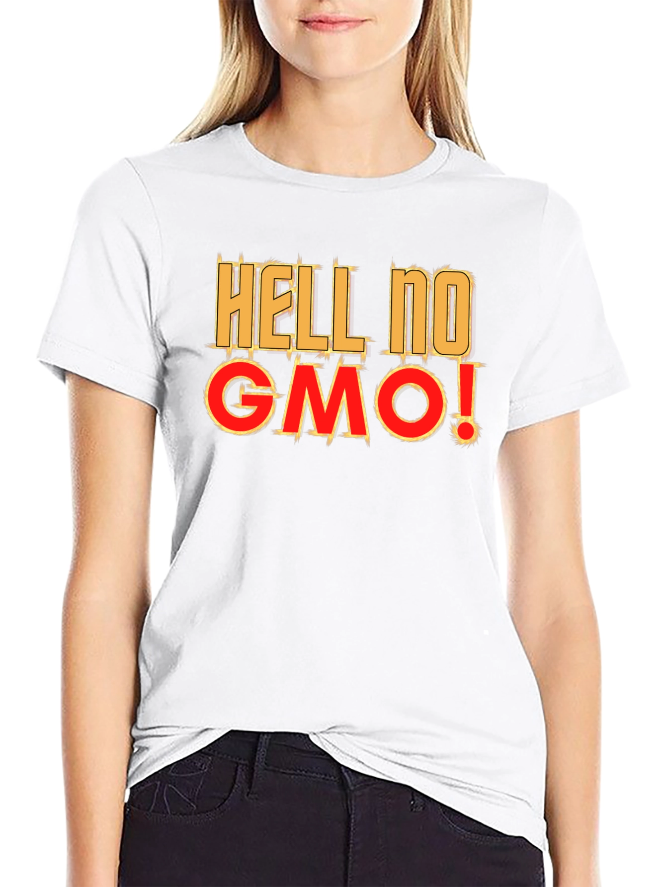 Hell No GMO T-Shirt - Anti-GMO Statement Tee