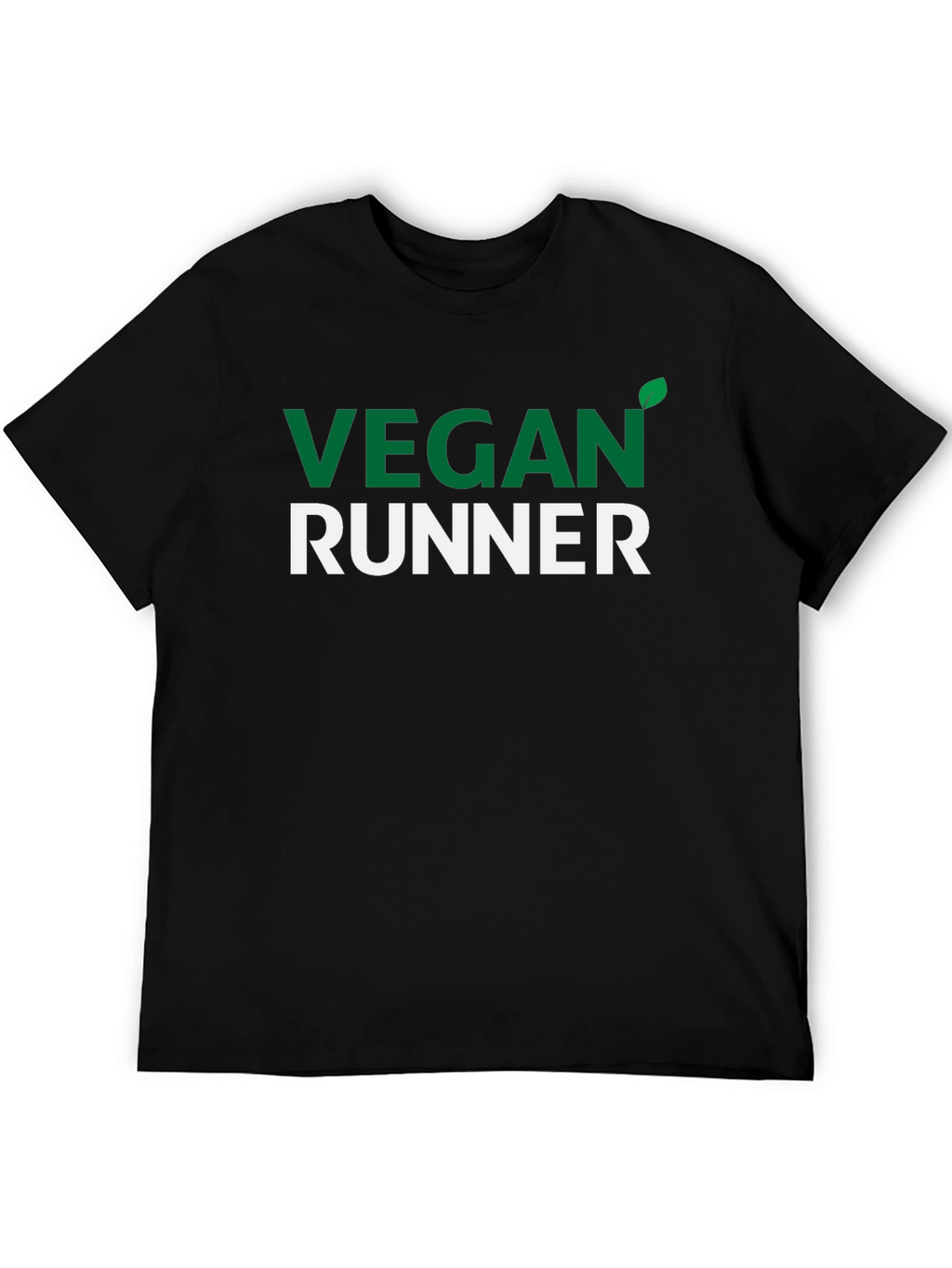 Vegan Runner T-Shirt - Green & White