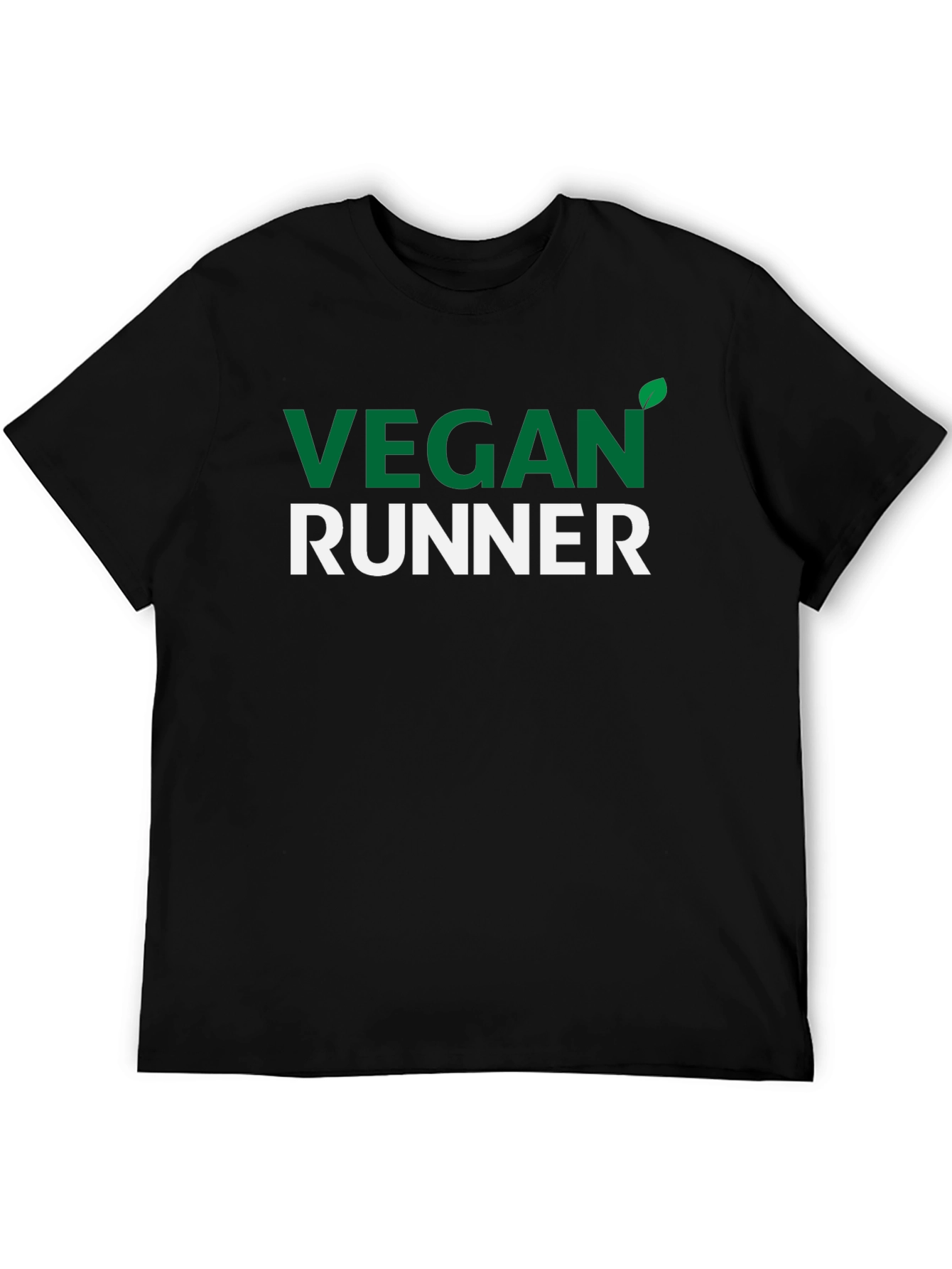 Vegan Runner T-Shirt - Green & White