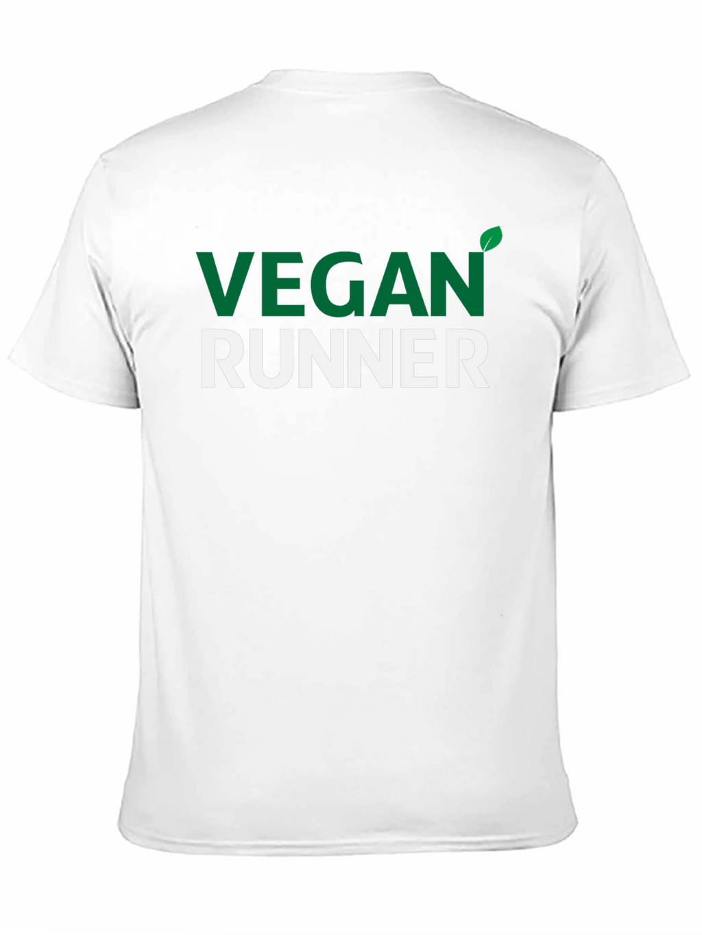 Vegan Runner T-Shirt - Green & White