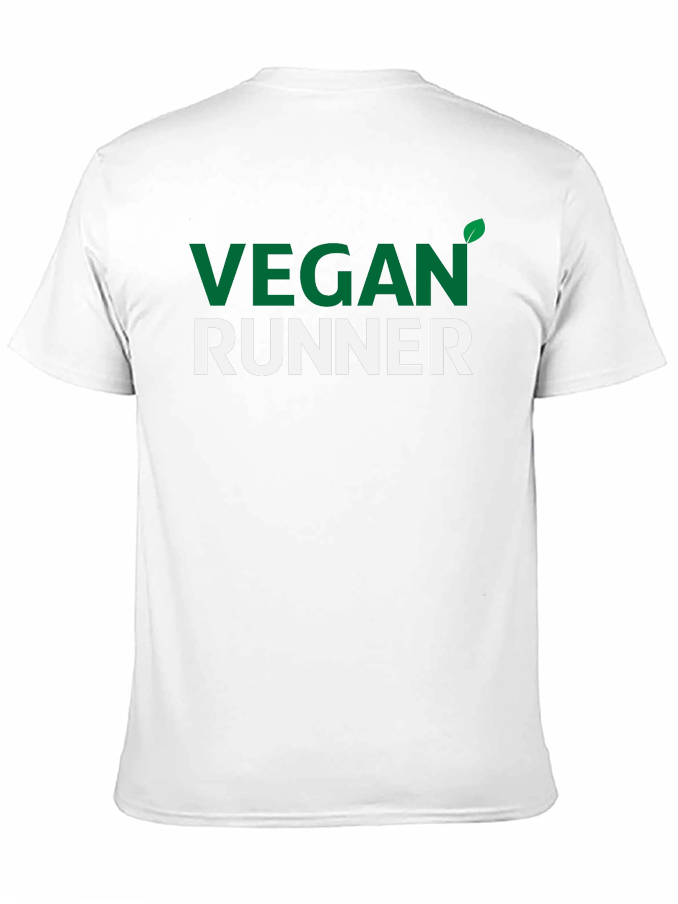 Vegan Runner T-Shirt - Green & White