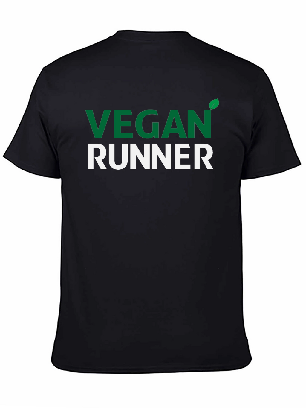 Vegan Runner T-Shirt - Green & White