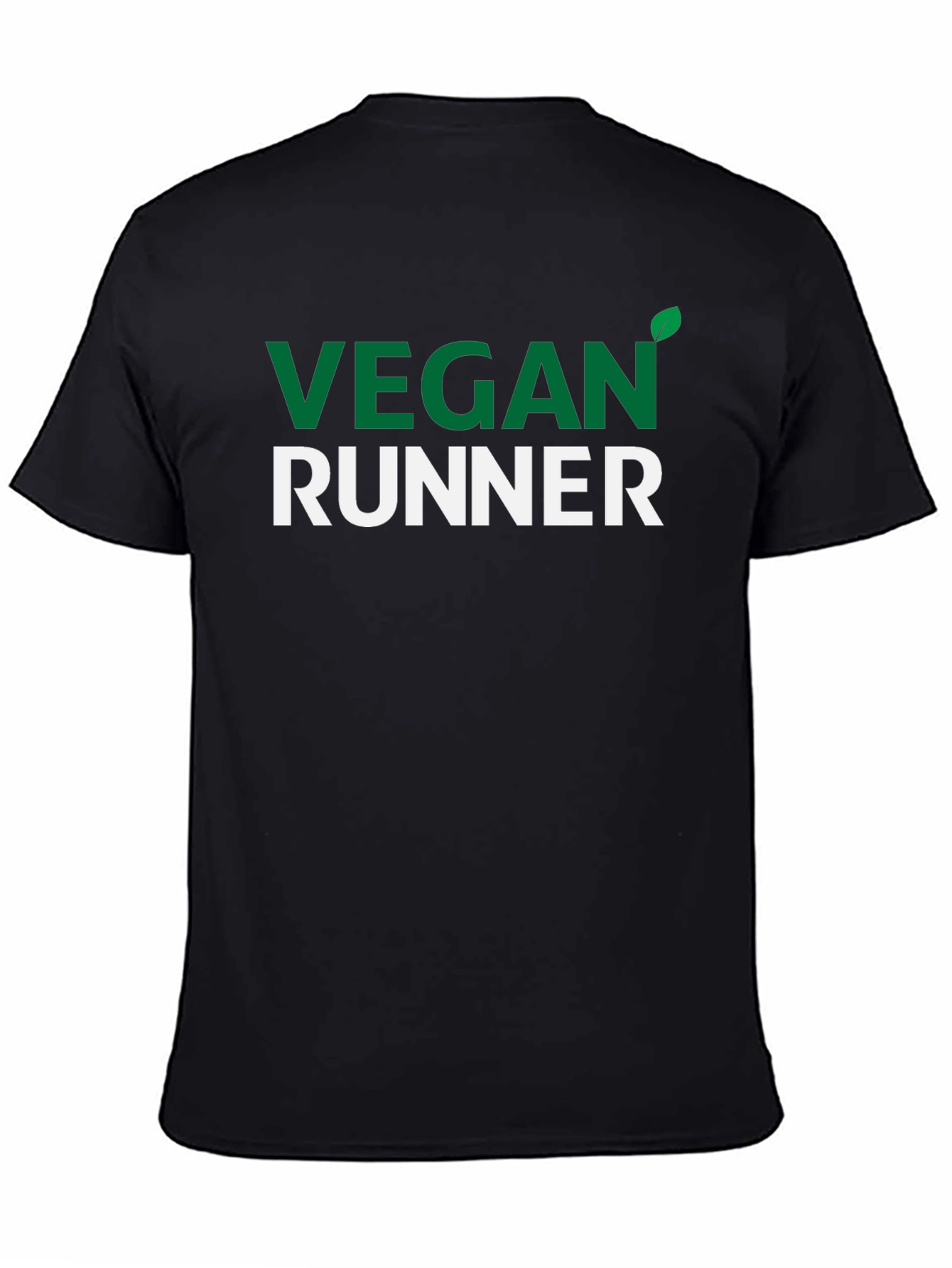 Vegan Runner T-Shirt - Green & White