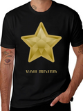 Gold Star Graphic Tee - You Shine Bright!