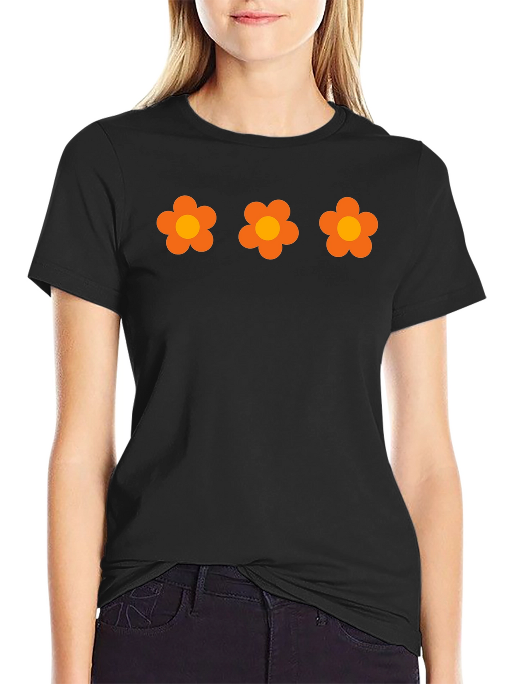 Retro Flower Power T-Shirt - Groovy Floral Design