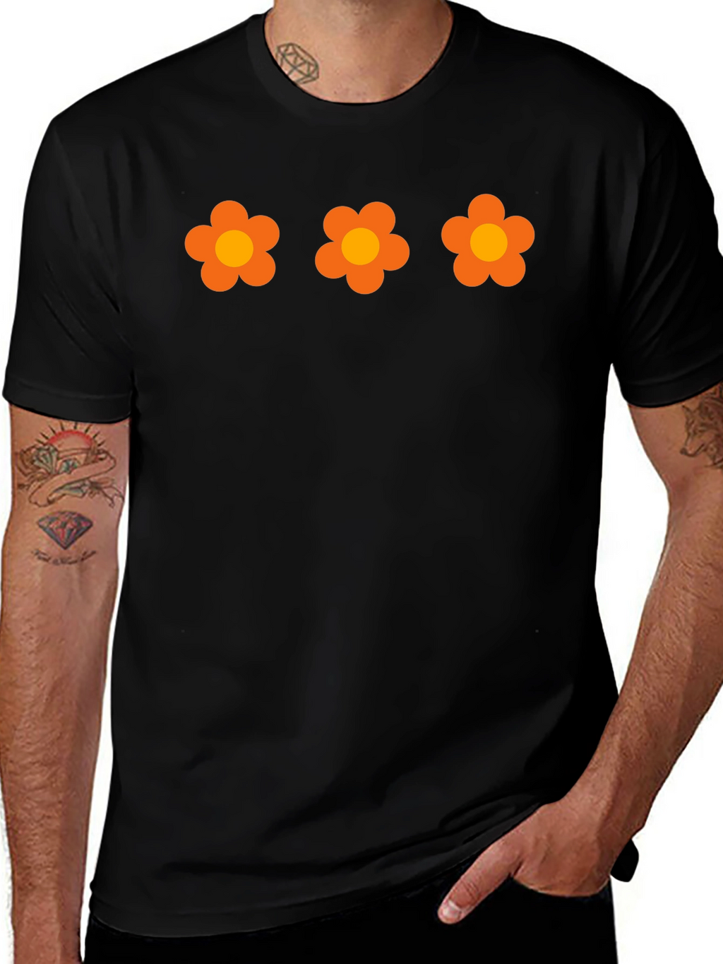 Retro Flower Power T-Shirt - Groovy Floral Design