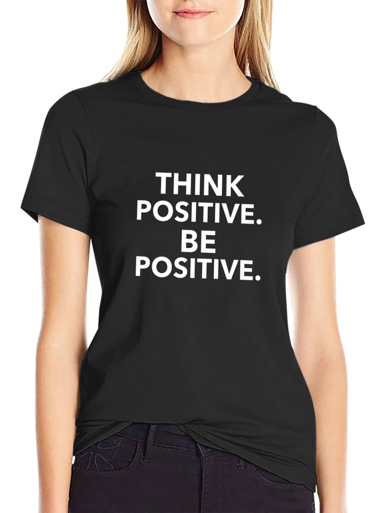 Think Positive Tee - Motivational Graphic T-Shirt