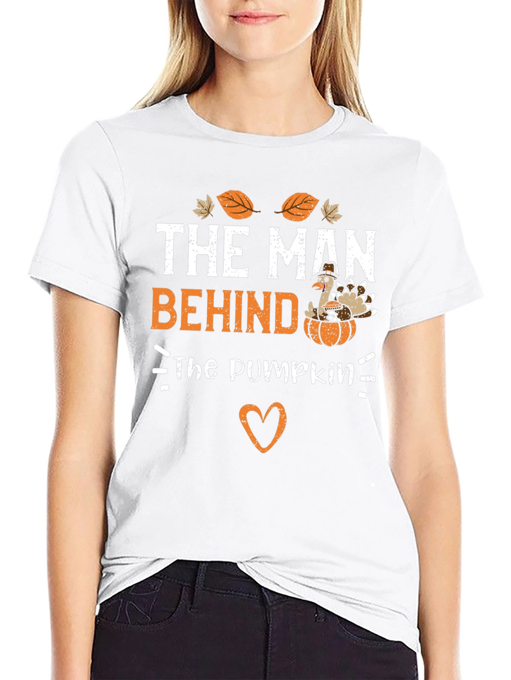 The Man Behind The Pumpkin Thanksgiving T-Shirt