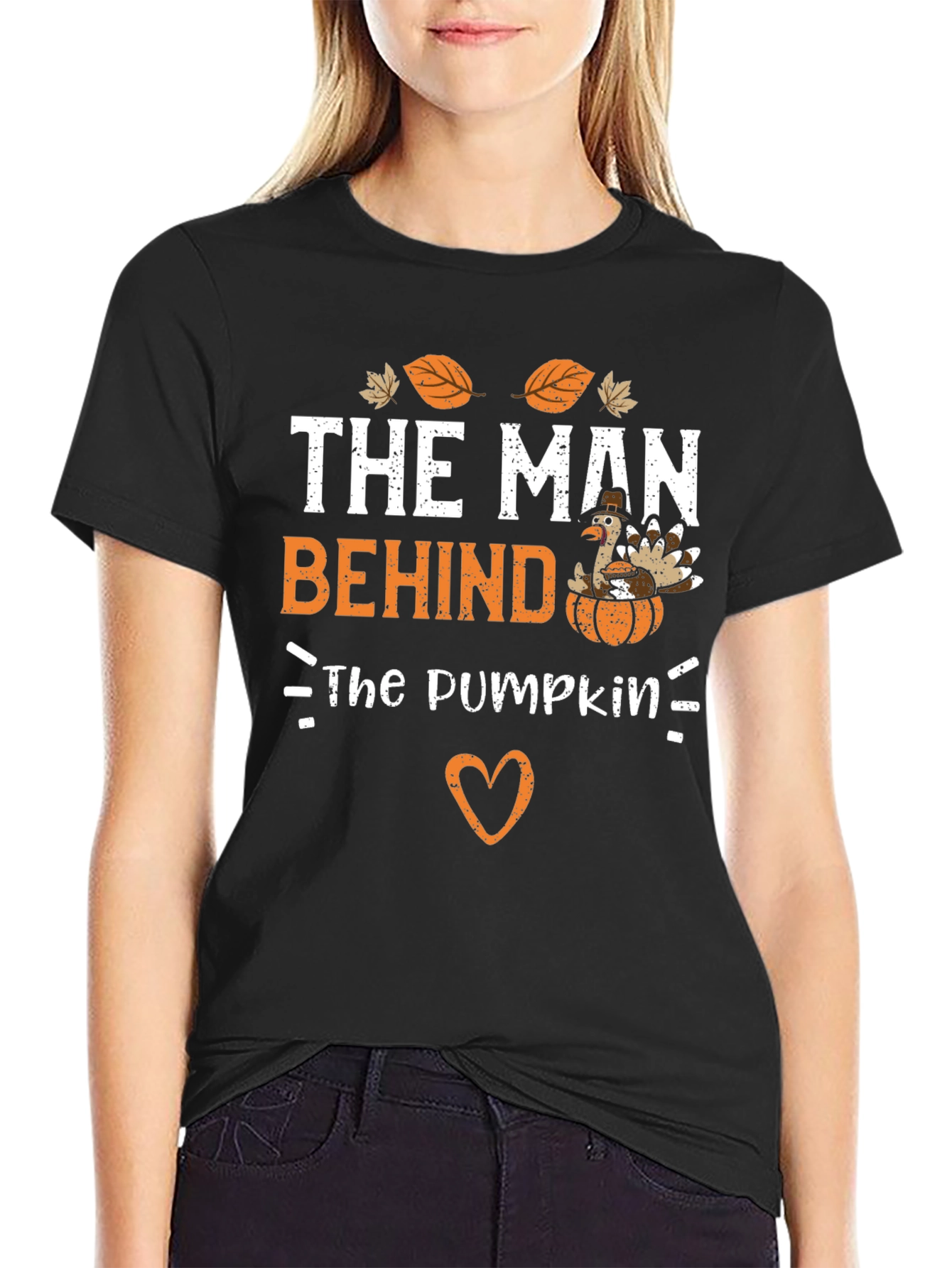 The Man Behind The Pumpkin Thanksgiving T-Shirt
