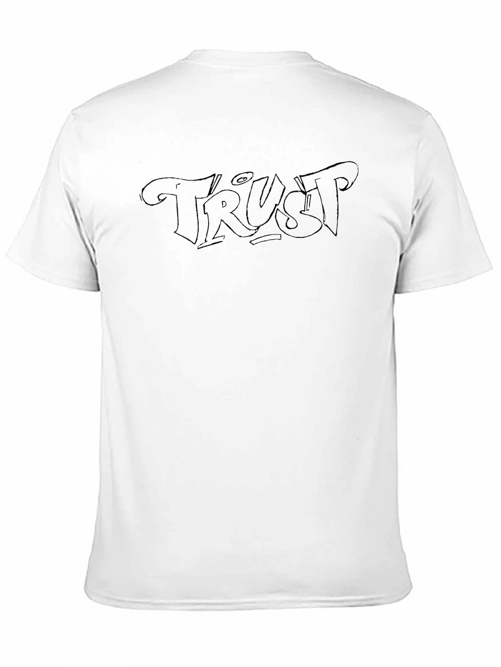 Trust Graphic Black T-Shirt - Casual Wear