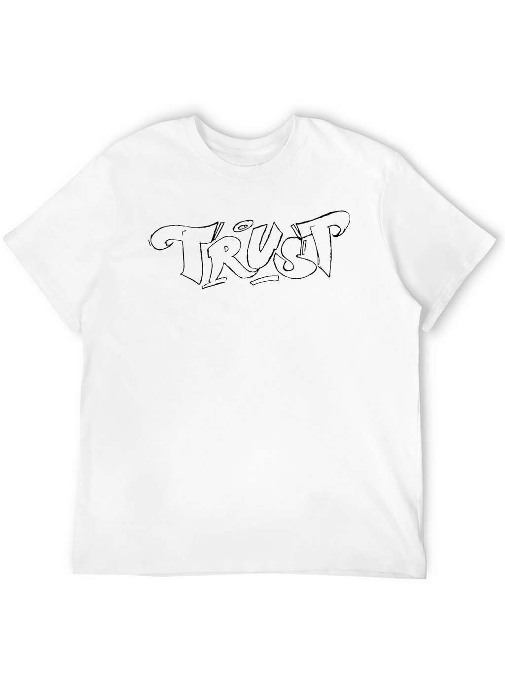 Trust Graphic Black T-Shirt - Casual Wear