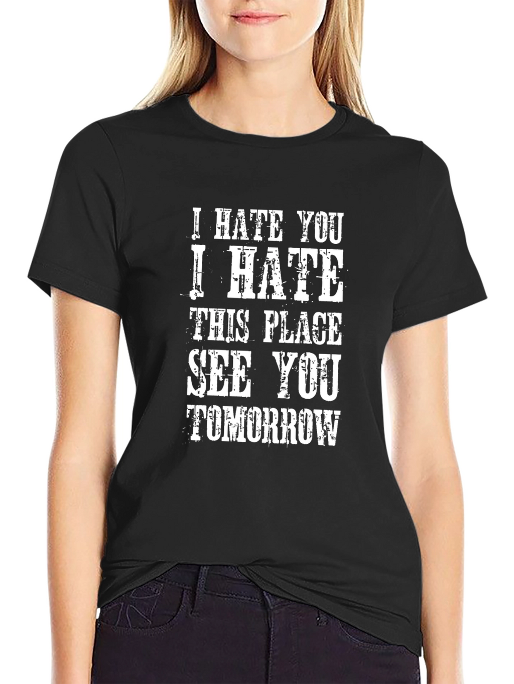 I Hate You T-Shirt - Funny Slogan Tee