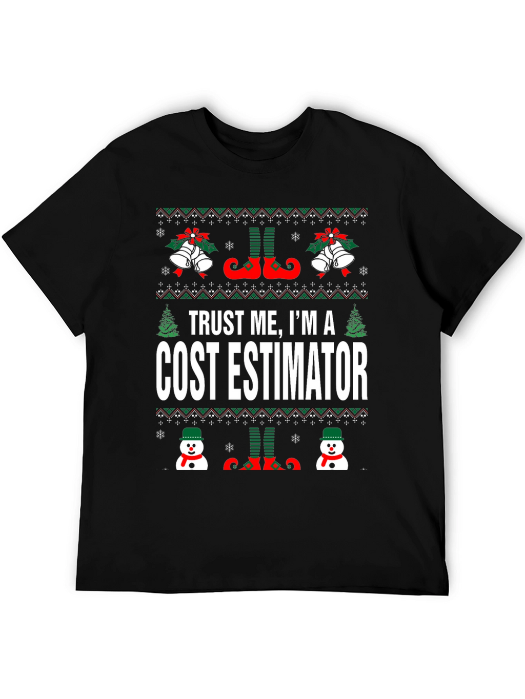 Cost Estimator Ugly Christmas T-Shirt