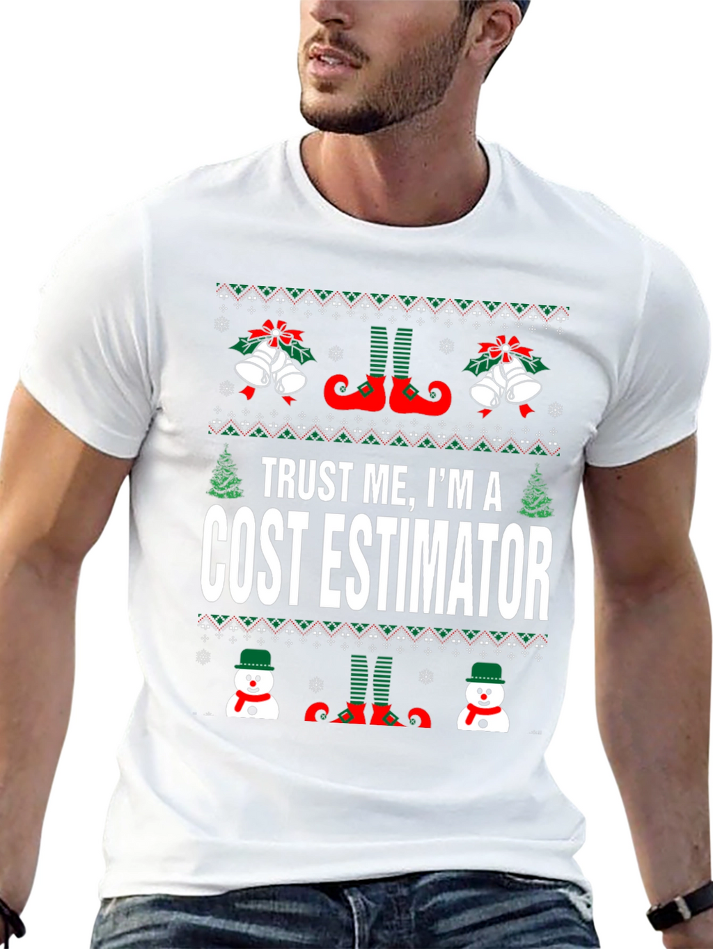 Cost Estimator Ugly Christmas T-Shirt