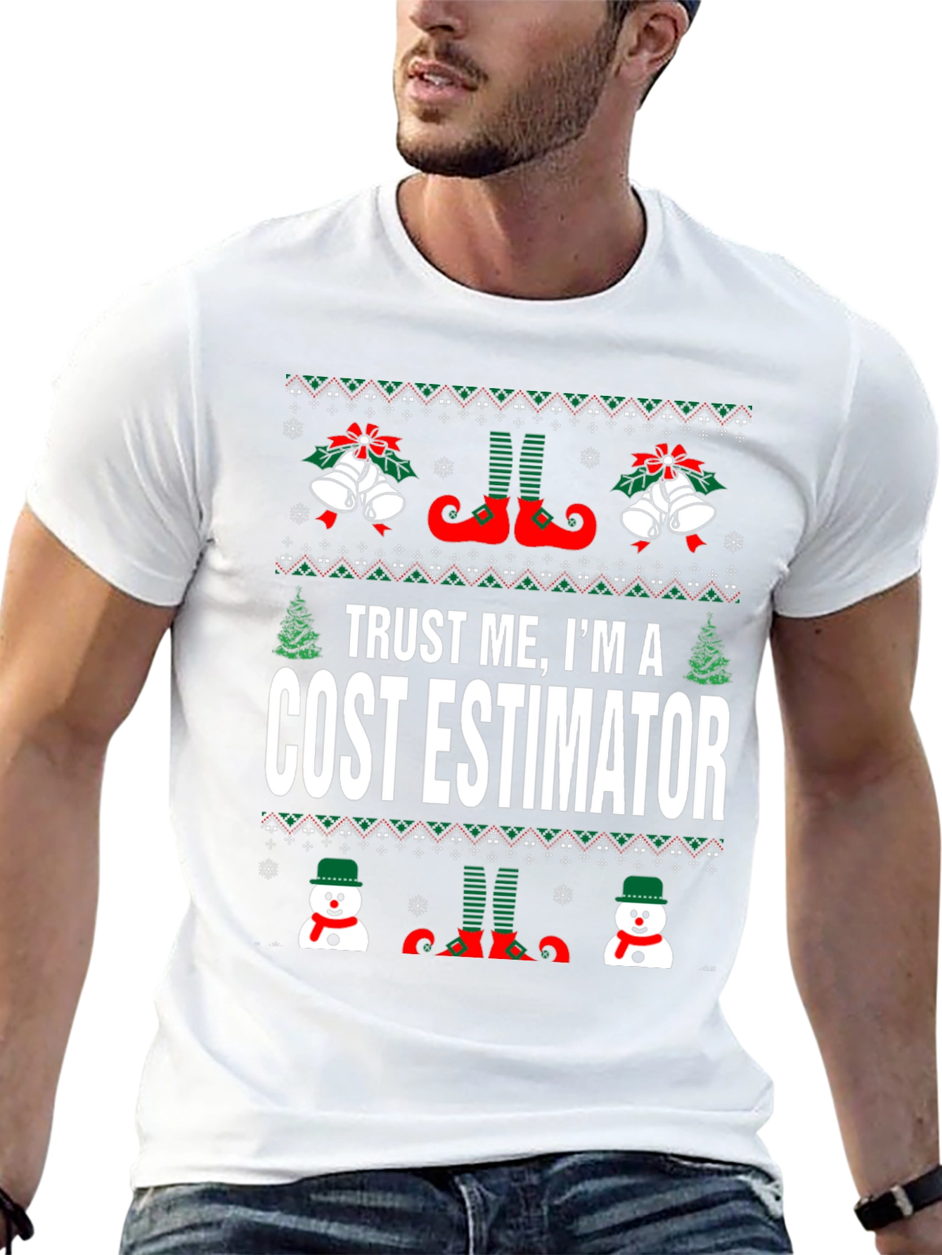 Cost Estimator Ugly Christmas T-Shirt