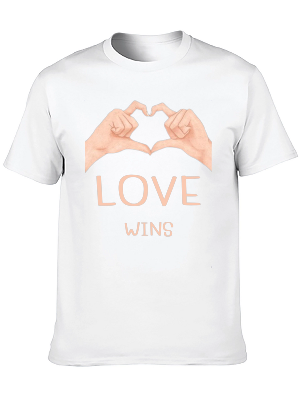 Love Wins Graphic Tee - Black Cotton Casual Shirt