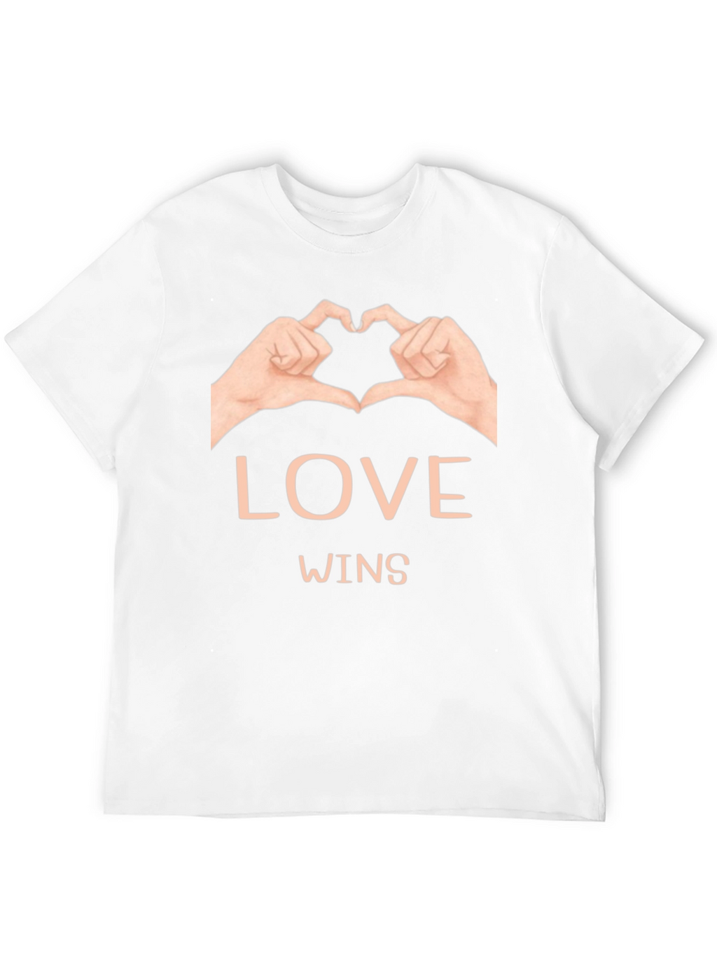 Love Wins Graphic Tee - Black Cotton Casual Shirt