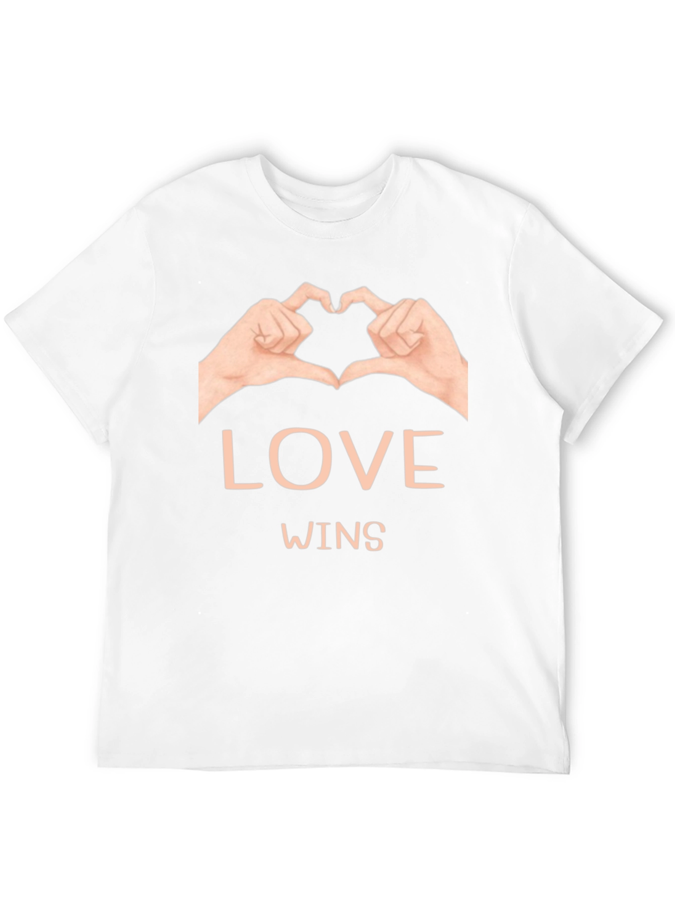 Love Wins Graphic Tee - Black Cotton Casual Shirt