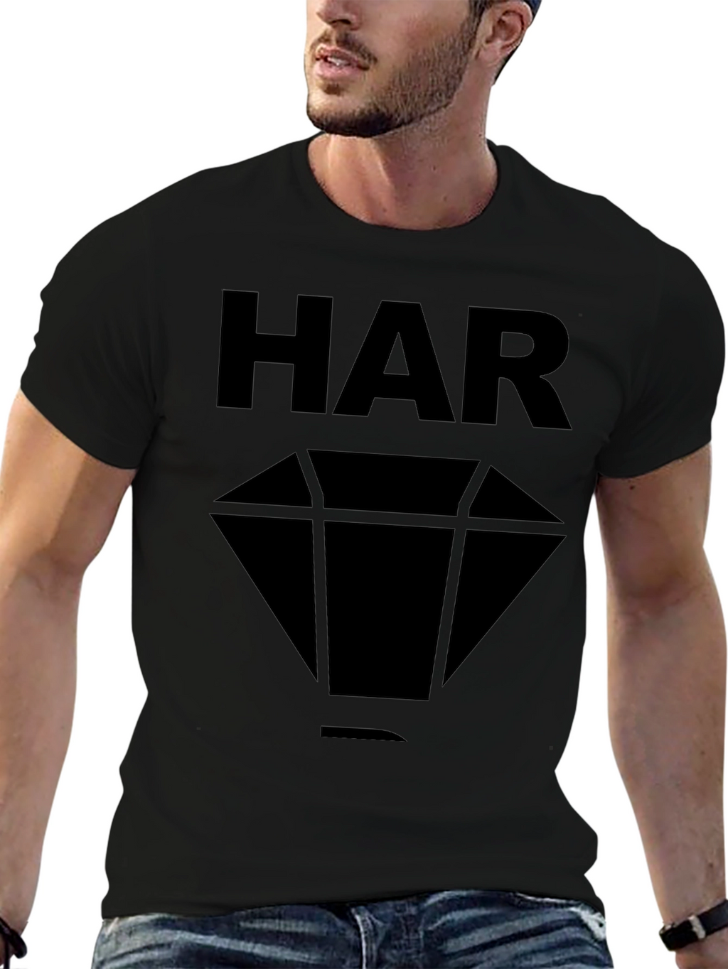 HAR Diamond Black Graphic Tee