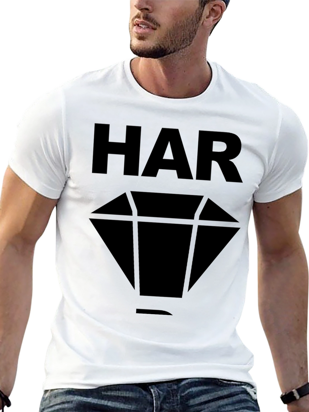 HAR Diamond Black Graphic Tee