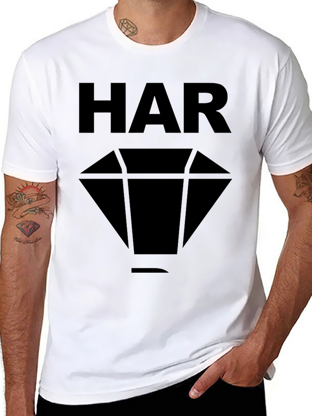 HAR Diamond Black Graphic Tee